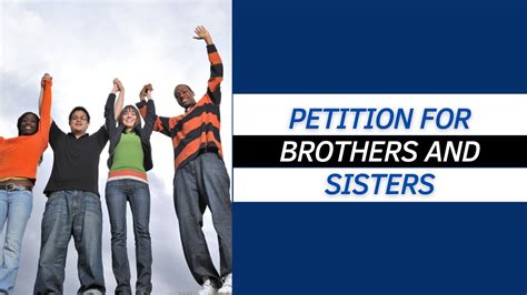 how to petition siblings to usa.